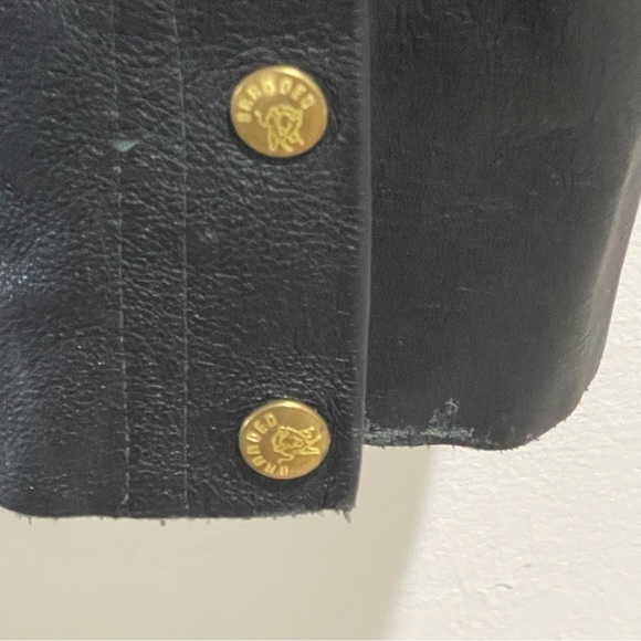 Vintage BRANDED GARMENT INC Motorcycle Leather Riding Biker Chaps Made In USA XL - Picture 5 of 9